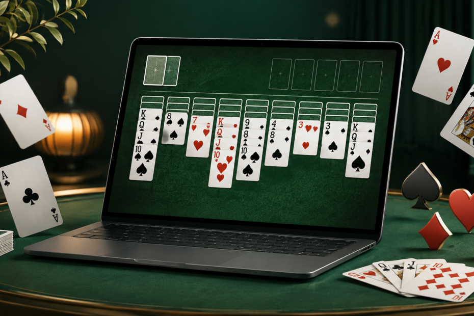 Spindelharpan och andra populära kortspel online