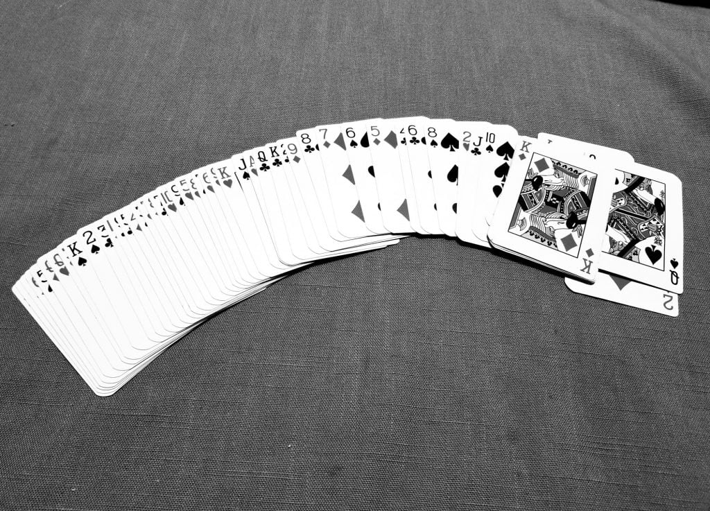 black and white